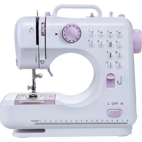 Machine à coudre portable pour la maison, 12 points, machine de réparation électrique, double vitesse, pour un usage domestique. (1/5)