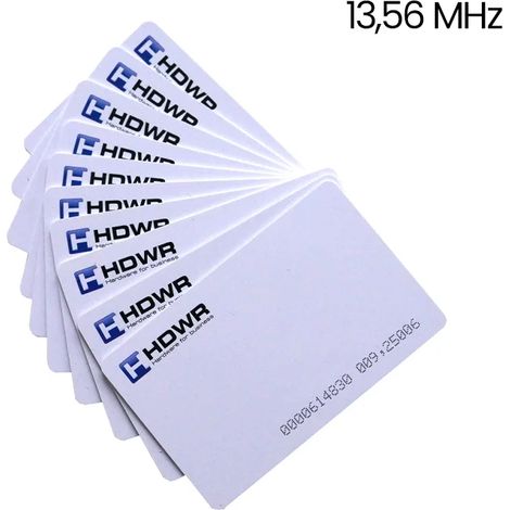 Juego de 10 tarjetas RFID de 125 kHz con logotipo HD-RPC01 codificado (1/4)
