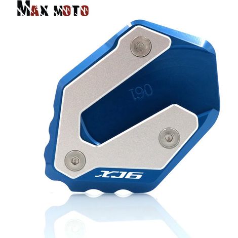 (Bleu) Compatible avec Yamaha XJ6 XJ6F XJ6N DIVERSION 2009-2015 : béquille latérale CNC, extension et support. Maxpower (1/3)