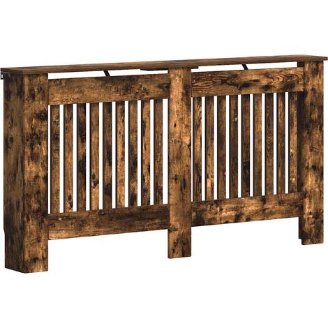 Cubierta de Radiador Roble ahumado 152 x 19 x 81,5 cm vidaXL
