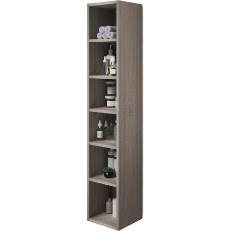 Offenes Mehrzweck-Wandelement in der Farbe Olmo H180x30x30cm