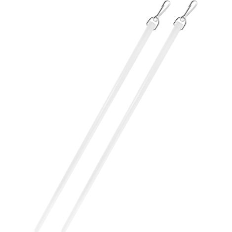 De 2 Tringles Rideaux 43 Cm en Acrylique Baguettes De (1/5)