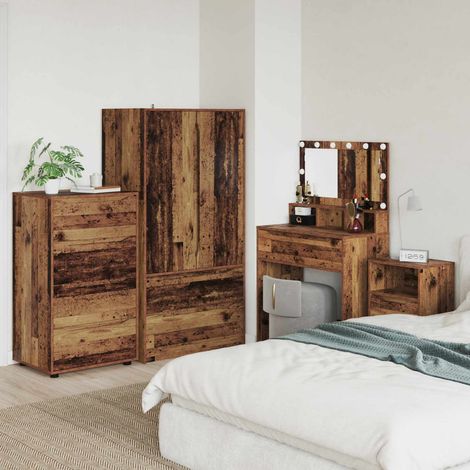 vidaXL Stauraumschränke Altholz 60 x 48 x 105 cm Holzwerkstoff (1/5)