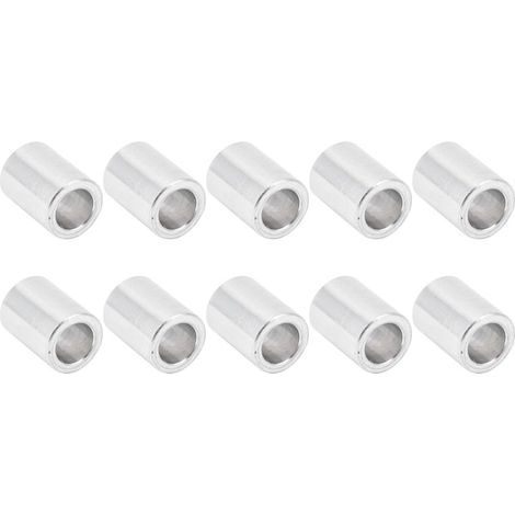 10 Entretoises en Alliage d'Aluminium Diamètre 6mm, Longueur 7mm - Lot de 10 pour Montages Électroniques et Projets DIY (1/5)