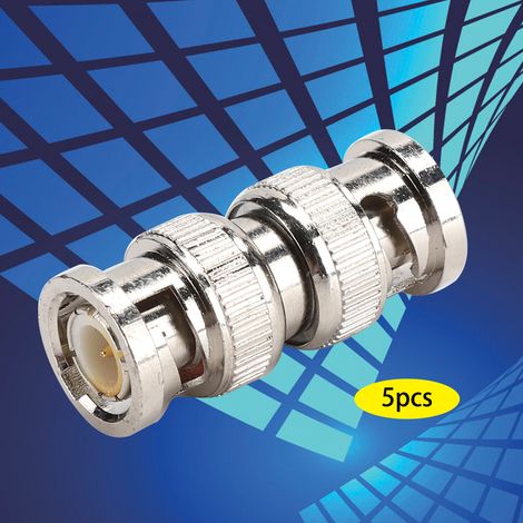Kit de 5 connecteurs BNC mâle-mâle 50 ohms pour antennes et équipements radio