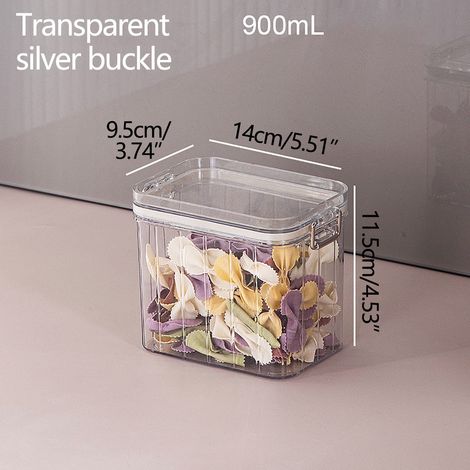 Boîte De Rangement Étanche - Contenant Alimentaire Hermetique Pour Céréales Fruits Secs Thé - Cuisine Salle À Manger - 1 Pièce (1/5)