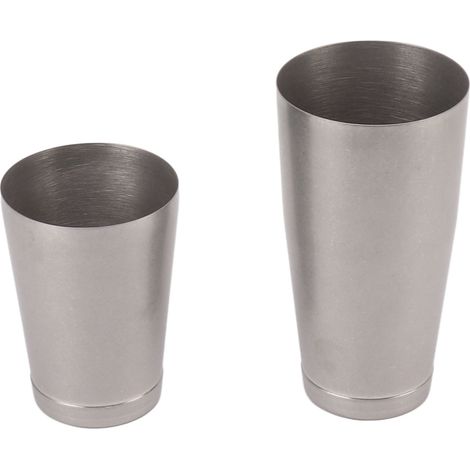 2-teiliges Cocktailshaker-Set aus Edelstahl 304, bestehend aus Barkeeper-Mixer, Weinglas mit Antik-Finish und passendem Untersetzer. (1/5)