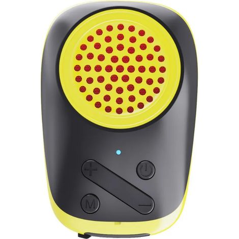 (Jaune) Mini enceinte Bluetooth sans fil portable avec clip magnétique à l'arrière. (1/4)