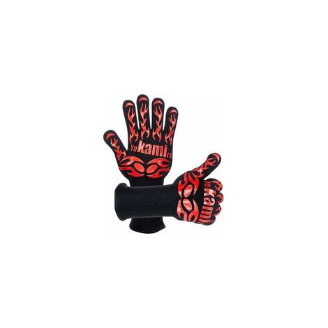 Paire de gants de four anti-chaleur longueur 35 cm, pour cuisine, BBQ, gril – (1/5)