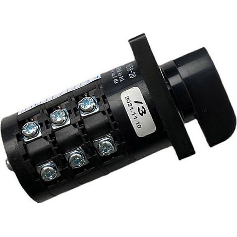 Commutateur rotatif à cames HZ5B-20/3, inverseur universel 20 A, tripolaire, 3 positions, double alimentation (1/5)
