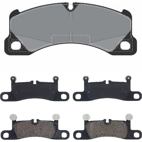 KIT PASTIGLIE FRENO ANTERIORI E POSTERIORI compatibile con RENAULT CLIO III (BR0/1,CR0/1) / PASTIGLIE FRENANTI AUTO OEM P 68 033,P 68 024 / SOSTITUZIONE DIRETTA / BASSA POLVERE / SILENZIOSO