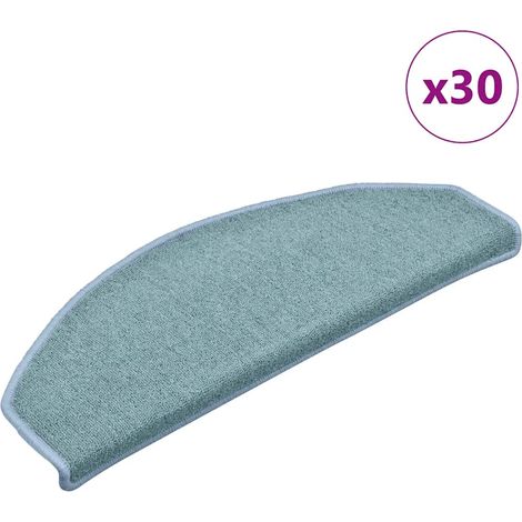 Self-adhesive Stair Mats 30 pcs 65 x 24 x 4 cm Sea Blue vidaXL