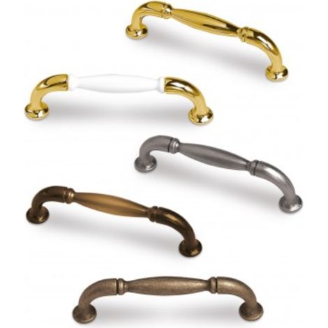 Tirador Osa 7830 - Bronce viejo. 110x14x30mm. Entrepuntos 96mm.