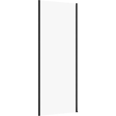 Cersanit Larga - Parete doccia 80 cm, nero/vetro trasparente S932-133 (1/2)