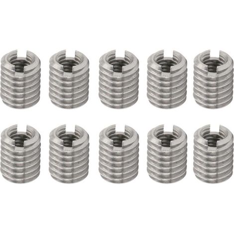 10 inserts filetés, écrous réducteurs, outil de réparation en acier inoxydable, fixations mâles et femelles