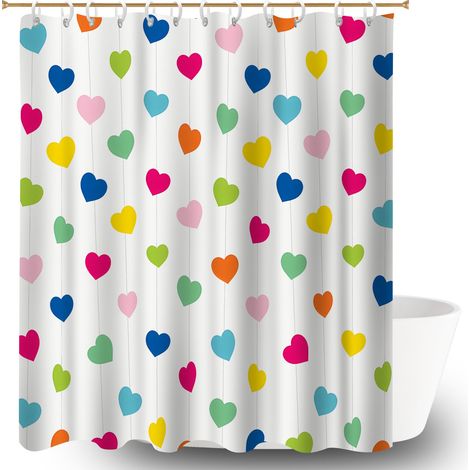 Rideau polyester pour douche 180x180 dessin rideau étanche pour mur irrégulier (1/5)