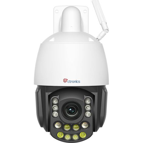 Ctronics Caméra de Surveillance Extérieure 5MP Zoom Optique 30X – Vision Nocturne IR 180 m & Couleur 80 m, Suivi Auto, WiFi 2,4 /5 GHz, Métal, IP66 (1/5)