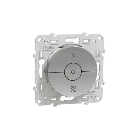 Odace interrupteur VMC Alu avec position arrêt à vis SCHNEIDER S530243 (1/4)
