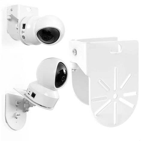 Support Camera Bebe, Support Camera Exterieur, Support Camera Fixation d'angle Camera Réglable Vidéosurveillance Wall Mount pour Intérieur Extérieur Support Babyphone (1/5)