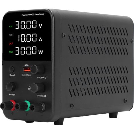 Alimentation CC 150 W 0-30 V 0-5 A réglable, charge rapide USB, affichage numérique, alimentation variable, prise UE 230 V CA (1/5)