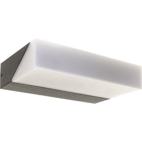 Aplique arda ip65 1x13w led 1100lm 4000k l.25xan.16xal.5cm antracita/blanco