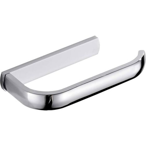 Toilettenpapierhalter ohne Abdeckung, elegant aus Messing, Wandhalterung für Toilettenpapier, Chrom-Ausführung