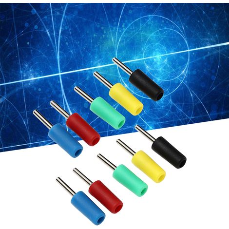2 mm gerader Bananenstecker aus reinem vernickeltem Kupfer, kompatibel mit J.10001 internen federbelasteten Steckverbindern (1/5)