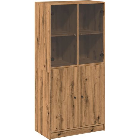 Buffet credenza cassettiera mobile contenitore organizer cucina soggiorno soggiorno alto con ante realizzato a mano in derivati del legno marrone 020032229