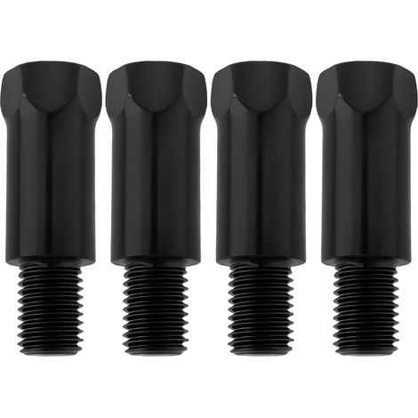 Lot de 4 adaptateurs de rétroviseur de moto M10 vers M10 dans le sens des aiguilles d'une montre-Adaptateur-42,9 x 13,7 mm-Noir (1/5)