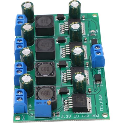 Convertisseur DC-DC 3A, Alimentation Variable 3.3V/5V/12V, Module de Tension Multi-Sorties (1/5)
