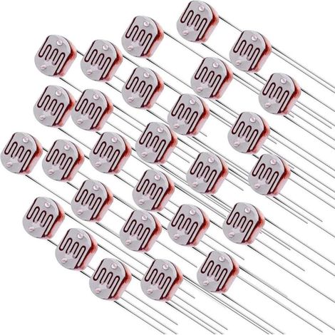 100 unidades de fotorresistencia 5516 LDR CDS de 5 mm con sensor resistente a la luz