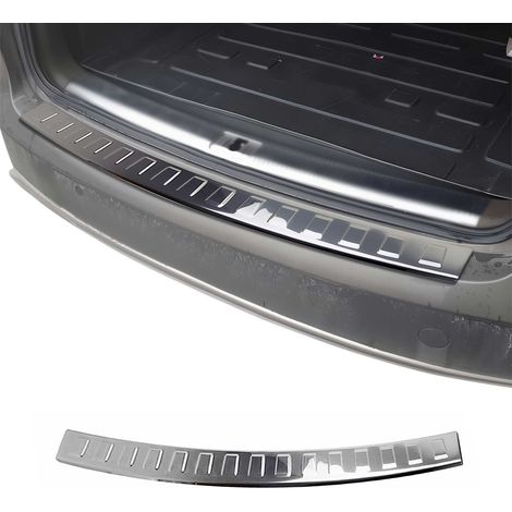 Protection seuil de Pare-Chocs arriére pour Audi A4 B8 Break 2007-15 Chromé INOX (1/5)