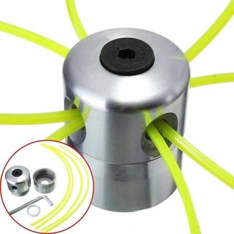 Universal-Aluminium-Freischneiderkopf, Trimmerkopf, Ersatz-Nylonfadenspule für Freischneider, Rasenmäher-Zubehör (1/4)