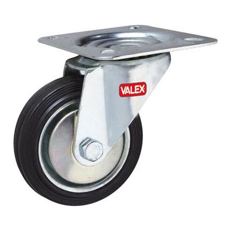 Valex ruota girevole in gomma da 85 mm