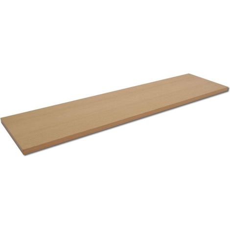 Étagère en hêtre, 120 x 40 x 1,6 cm, revêtement mélaminé