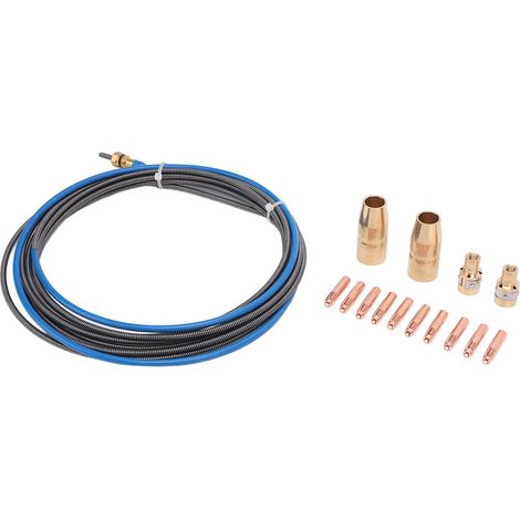 Kit d'accessoires pour pistolet de soudage MIG : buse de 0,030 à 0,035 pouce, diffuseur, gaine de 15 pieds (réf. 194011) pour Miller Millermatic M-100/150 (1/5)