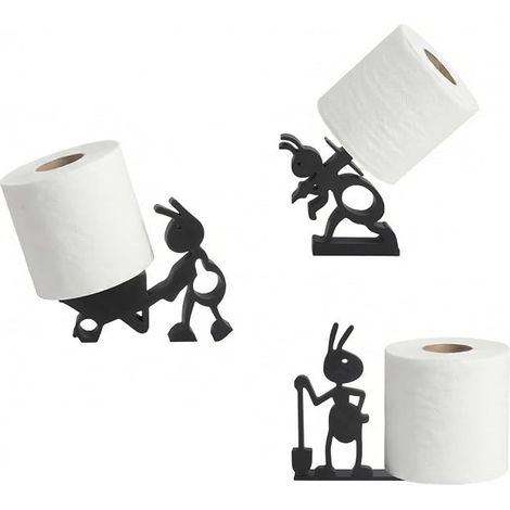Toilet Paper Holder Ant Funny Bathroom Decoration Toilet Roll Holder No Drilling for Toilet Shower Room and Home (1/5)