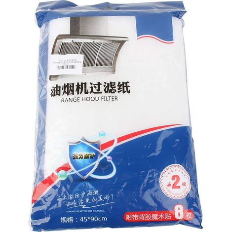 Filtres à Graisse en Papier, Universel Anti Graisse pour Hotte d'admission Filtre Étanche l'huile Papiers Absorbant l'huile Appareil de Cuisine Machine Découpables Tapis Filtration 45 x 90cm 2Pièces (1/5)