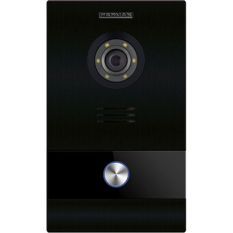 Placa de video 1l meet negra con cámara hd y perfil de aluminio, bajo consumo