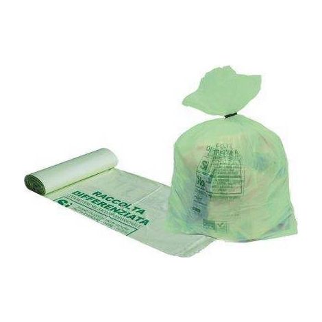 Sacchetti Raccolta Differenziata Compostabili  Cm. 80X110  - Cf. 7 Pz