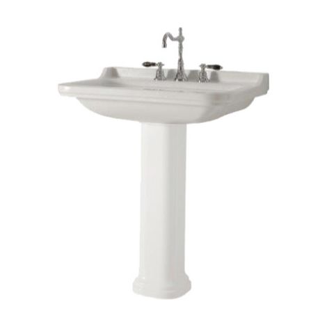 Cristina Ondyna – Colonne céramique pour lavabo blanc – Finition mate – Largeur 40cm – Hauteur 85cm – Mode de fixation mural – WD4170 (1/7)