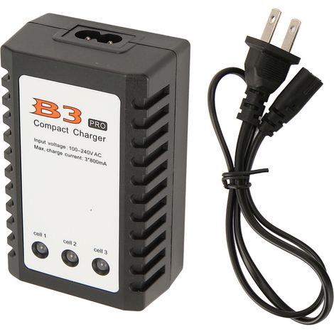Ladegerät für 2S/3S 7,4V/11,1V LiPo-Akkus für RC-Drohnen und ferngesteuerte Flugzeuge – US-Stecker 100–240V