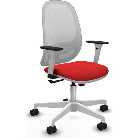 Sedia da ufficio piqueras y crespo Cilanco rosso similpelle (1/2)