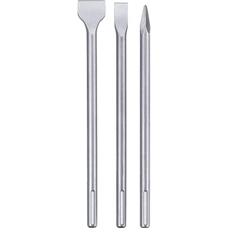 Burin - SDS-Max - 400 mm - 25 mm - 40 mm - Pointeau - Pour Marteau Perforateur - Lot de 3 (1/5)