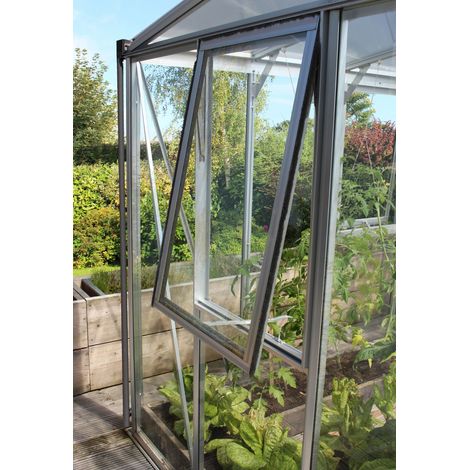 Vitavia Seitenfenster "Z" für Vitavia Gewächshäuser, aluminium eloxiert, 3 mm ESG (1/3)