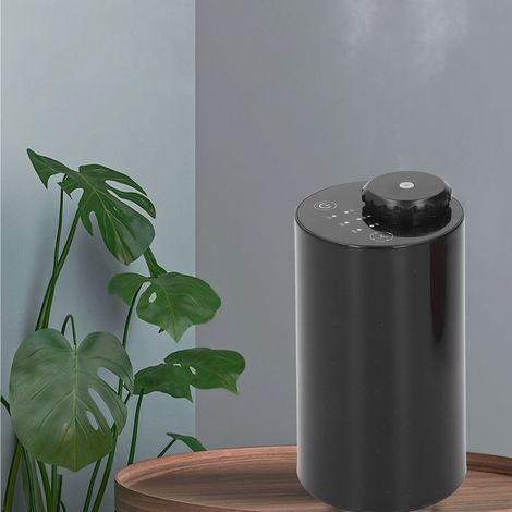 Difusor de ambiente silencioso, automático y sin agua con temporizador para oficina, sala de estar, dormitorio, color negro. (1/5)