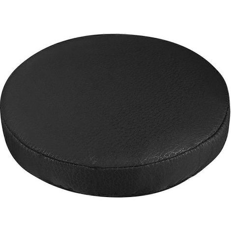 VORCOOL 1 housse de coussin de siège de tabouret de bar élastique épaisse de 33 cm, en coton, pour chaise ronde (noir)-Black (1/3)