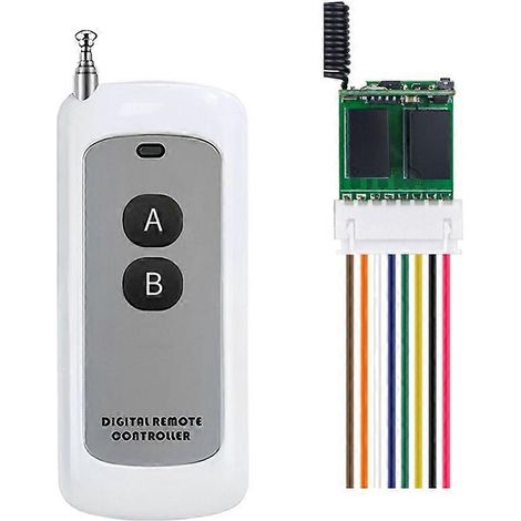 Mini interrupteur télécommandé RC DC3,7V-12V Micro sans fil avec relais pour contrôle d'accès et éclairage LED 433 MHz (1/5)