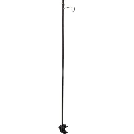 Schwarzer, tragbarer, faltbarer Lampenständer aus Aluminiumlegierung für Outdoor-Camping-Tischlampen (1/5)