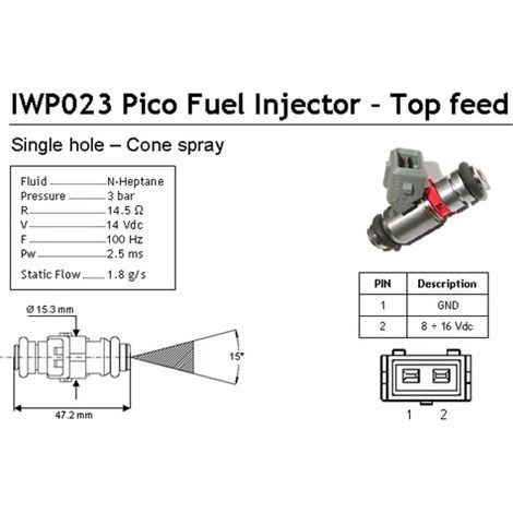 Injecteur Magneti Marelli 214310002310 FIAT 032906031A 46433547 71719101